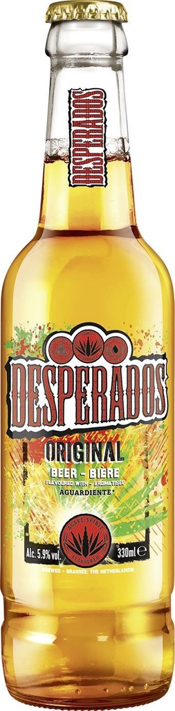 Desperados Original Tray 2 x 12 x 0,25 l Bouteille Verre jetable