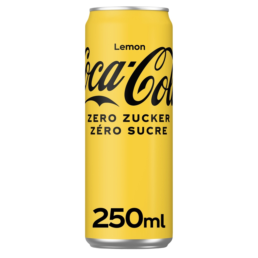 Coca-Cola Zero Lemon Tray 24 x 0,25 l Cannette Alu jetable