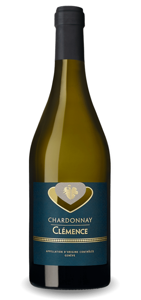 CLEMENCE Chardonnay AOC Genève Carton 6 x 0,75 l Bouteille Verre jetable