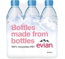Evian Tray 24 x 0,5 l Bouteille PET jetable