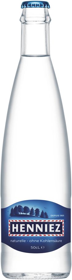 Henniez Naturelle (Bleue) Caisse 20 x 0,5 l Bouteille Verre réutilisable