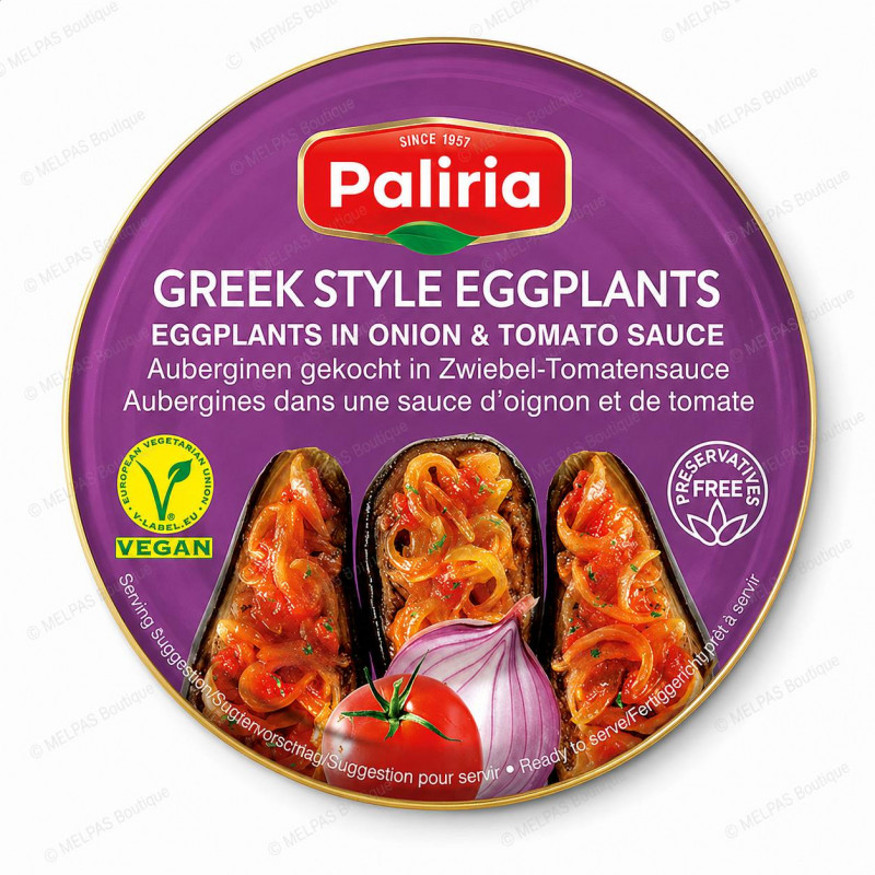 Paliria Purée D'aubergine Grilée 3 x 4,200gr Boite Alu jetable