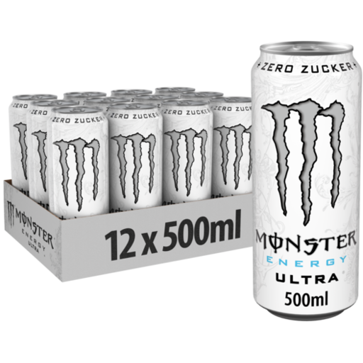 Monster Energy Ultra Zéro Zucker Tray 12 x 0,500 l Cannette Alu jetable