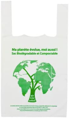 Sac plastique bretelles blanc PEHD 280+140 x 480 (Ep.13 ) 10x100=1000 (copie)