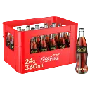 Coca-Cola Zero Sucre Zero Caféine 24 x 0,33 l Caisse 24 x 0,33 l Bouteille Verre réutilisable