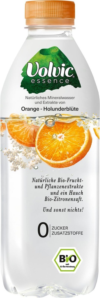 Volvic Essence fleur de sureau orange Bouteille 0.75 l PET jetable