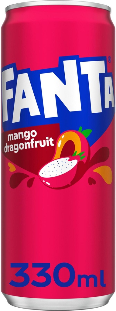 Fanta Mango Dragonfruit 24 x 0.33 l  Canette Alu jetable