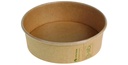 Bol à salade Kraft/PLA,500ml Ø150x45mm & Couvercle PLA Ø150mm.300pc
