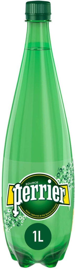 Perrier Eau minérale Tray 6 x 1,0 l Bouteille PET jetable