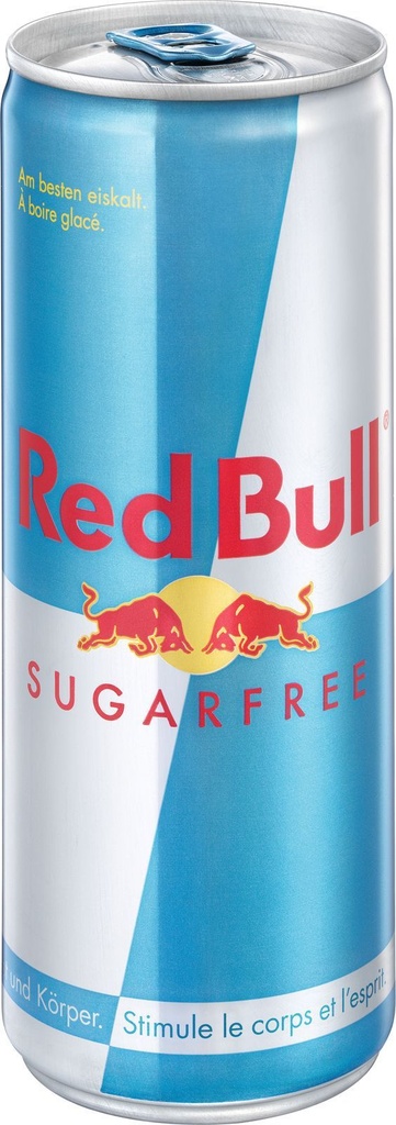 Red Bull Sugarfree Tray 4 x 6 x 0,25 l Cannette Alu jetable