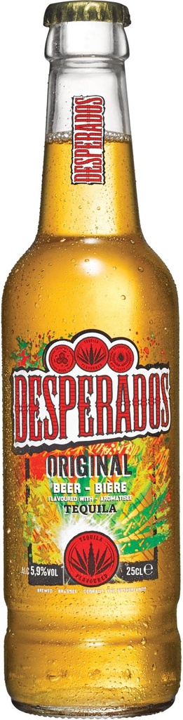 Desperados Original Tray 2 x 12 x 0,25 l Bouteille Verre jetable