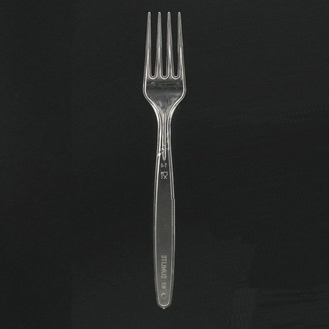 Fourchettes transparent  tenedores 180mm 1x250.pc