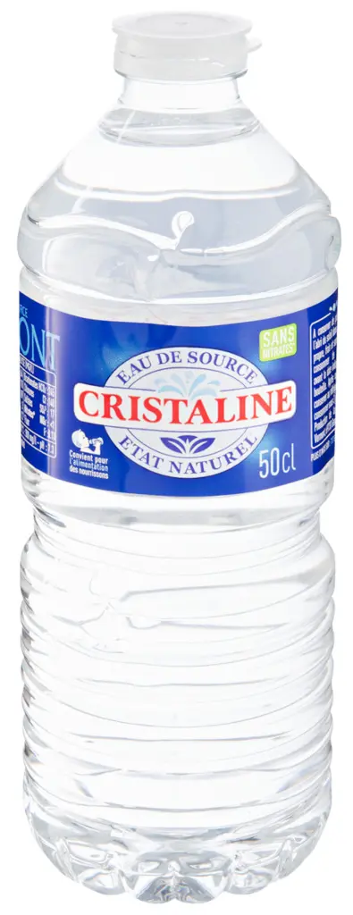 Cristaline naturel Eau de source 4 x 6 x 0,5 l Bouteille PET jetable