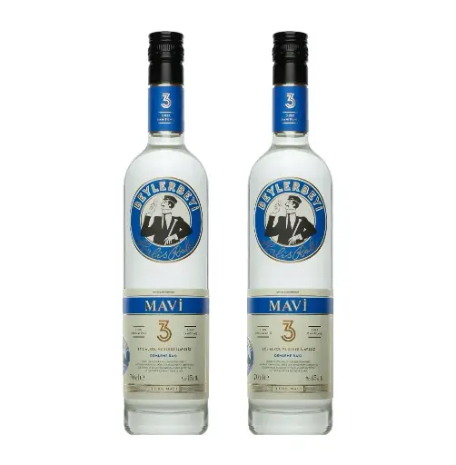 [50945] Beylerbeyi Mavi-Klasic Raki 45%Vol Alc. 6 x 0,70 l Bouteille Verre jetable