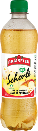 [22012] Ramseier Schorle de pomme clair Bio Carton 4 x 6 x 0.5 l Bouteille PET jetable