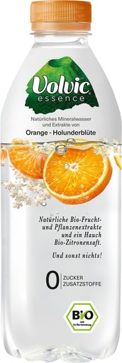 [10606] Volvic Essence fleur de sureau orange Bouteille 0.75 l PET jetable