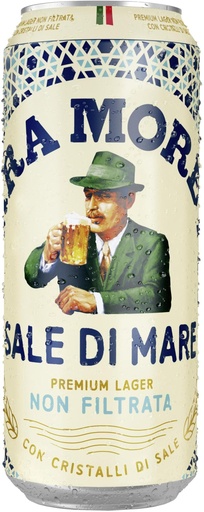 [31661] Birra Moretti Sale di Mare Vol. Alc. 4.8% Tray 4 x 6 x 0,5 l Cannette Alu jetable