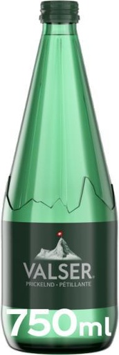 [10295] Valser Pétillante Caisse 12 x 0,75 l Bouteille Verre réutilisable