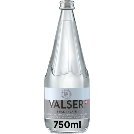 [10562] Valser Plate Caisse 12 x 0,75 l Bouteille Verre réutilisable