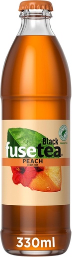 [20972] Fusetea Peach Hibiscus Caisse 24 x 0,33 l Bouteille Verre réutilisable