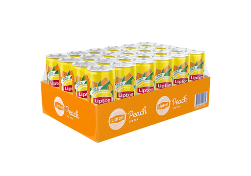 [21026] Lipton Ice Tea Peach Tray 4 x 6 x 0,33 l Cannette Alu jetable