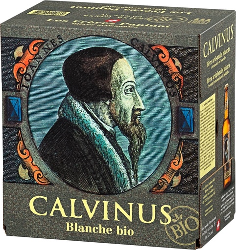 [30560] Calvinus Blanche vol.alc. 5.2%  Tray 4 x 6 x 0,33 l Bouteille Verre jetable