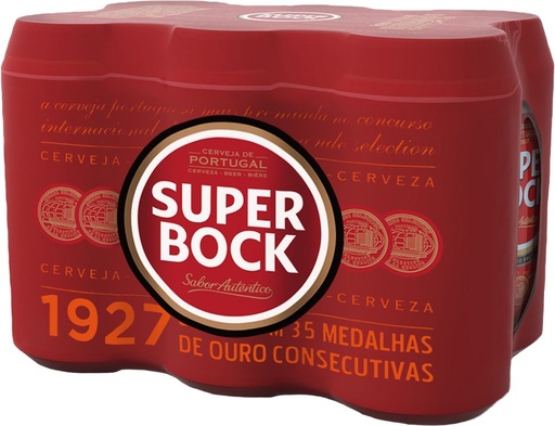 [31359] Super Bock Tray 4 x 6 x 0,5 l Cannette Alu jetable