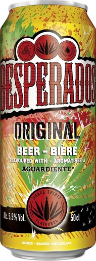 [31445] Desperados Original Bière Alc.5,9% Vol. Tray 4 x 6 x 0,5 l Cannette Alu jetable