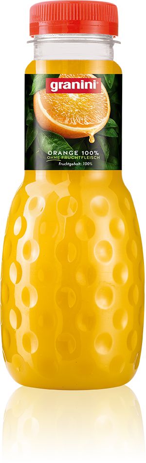 granini Orange pur jus Tray 24 x 0,33 l Bouteille PET jetable