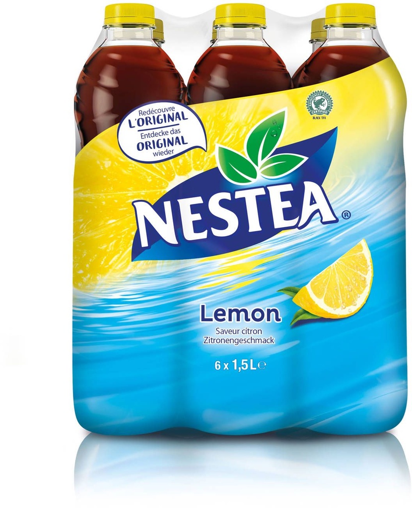 Nestea Thé noir Citron Tray 6 x 1,5 l Bouteille PET jetable