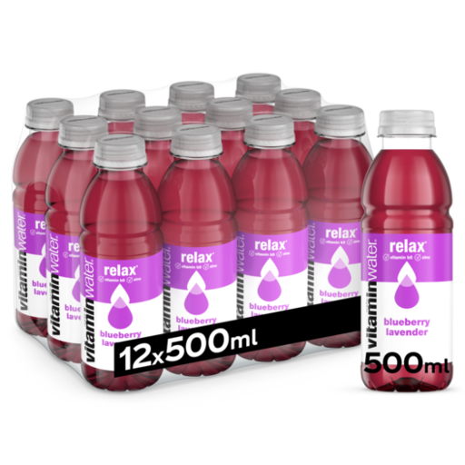 Vitamin Water relax Tray 12 x 0,5 l Bouteille PET jetable