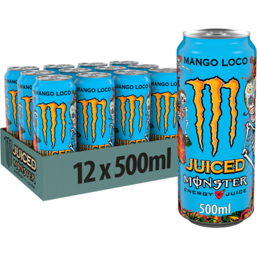 Monster Mango Loco Tray 12 x 0,50l Cannette Alu jetable