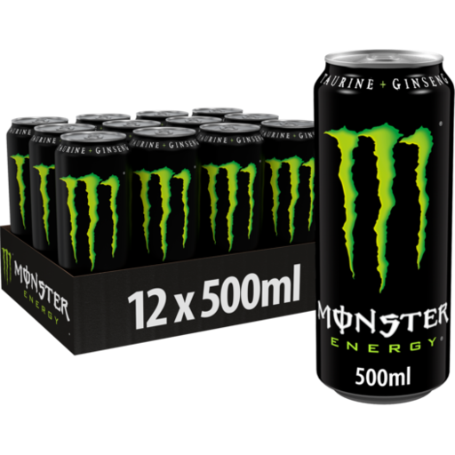 Monster Energy Tray 24 x 0,500 l Cannette Alu jetable