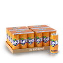 Fanta Orange Tray 4 x 6 x 0,33 l Cannette Alu jetable