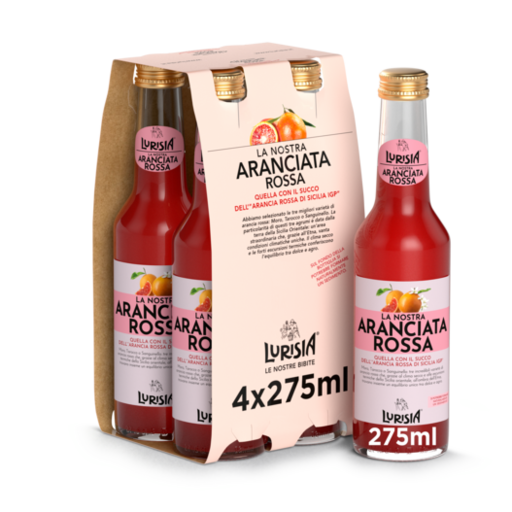 Lurisia Aranciata Rossa NRG Tray 6 x 4 x 0,275 l Bouteille Verre jetable