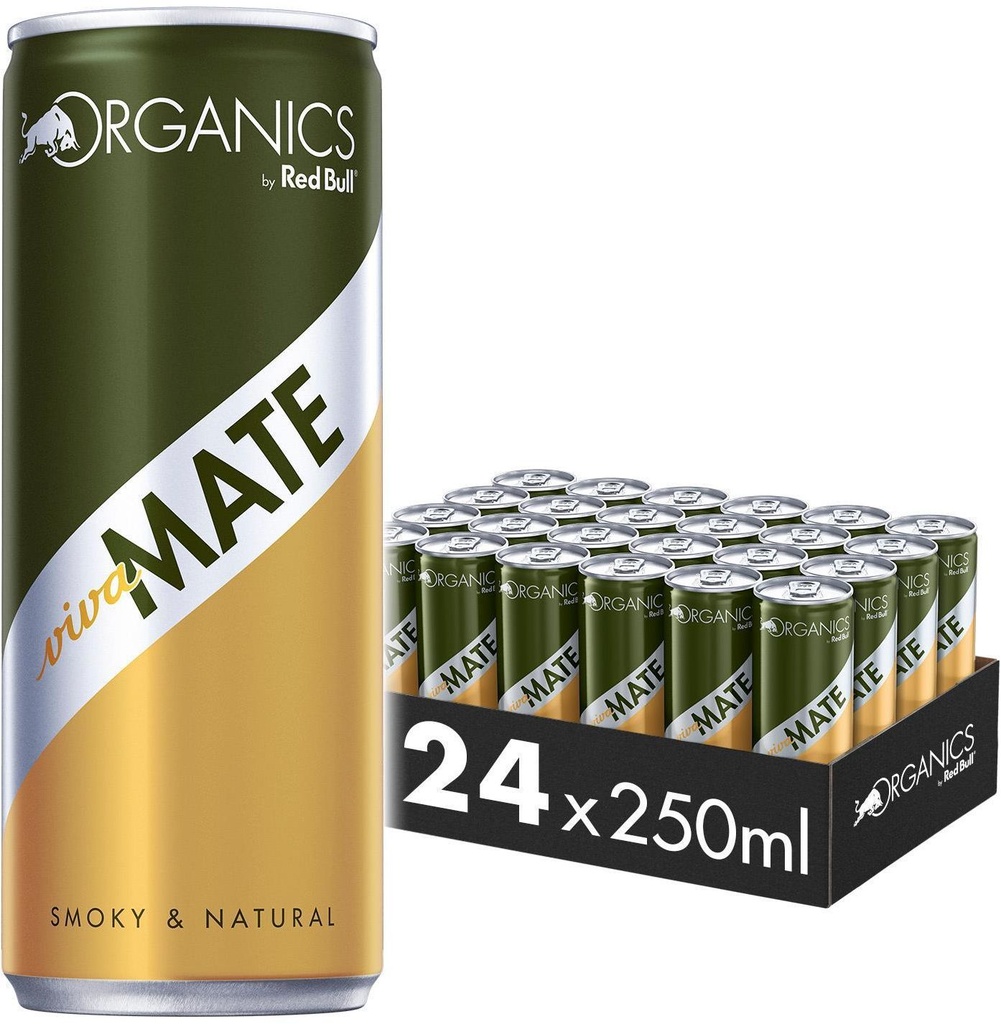 Red Bull Organics by Red Bull Viva Mate Tray 24 x 0,25 l Cannette Alu jetable