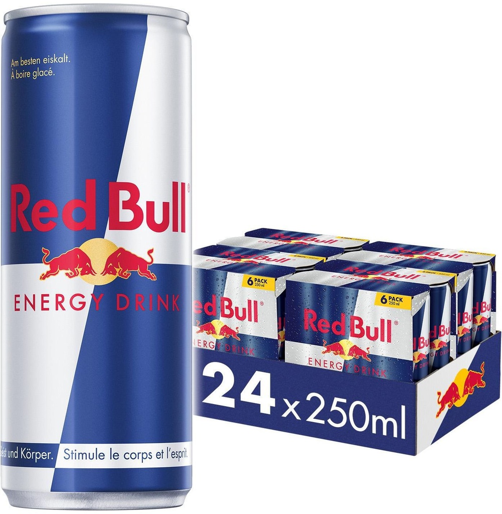 Red Bull Energy Tray 4 x 6 x 0,25 l Cannette Alu jetable