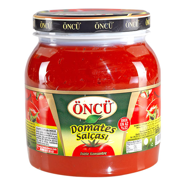 Oncu Domates Salcasi ( Concentré de Tomates ) 6 x 1650gr. Bouteille pet jetable