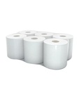 Essuie main en rouleaux en papier,2 couches,blanc,perforé,180mx20cm,6 rlx