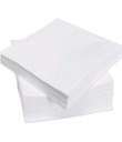 Serviettes Blanc 1 couche plié 1/8, 33 x 33cm 10 x 500=5000.pcs