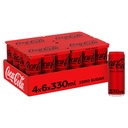 Coca-Cola Zero Tray 4 x 6 x 0,33 l Cannette Alu jetable