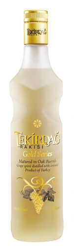 Tekirdag Gold Altin Seri Raki Vol Alc 45% Carton 6 x 0,70 l Bouteille Verre jetable