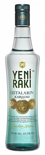 Ustalarin Karisimi Yeni Raki  Vol Alc 45,5% Carton 6 x 0,70 l Bouteille Verre jetable