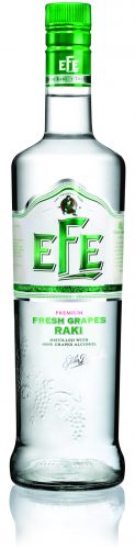 EFE Raki Fresh Grapes Vol Alc 45% Carton 6 x 0,70 l Bouteille Verre jetable