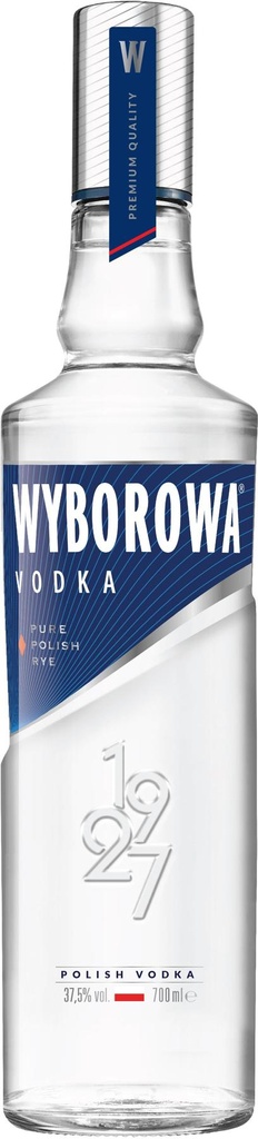 Wyborowa Wodka 37,5% Carton 6 x 0,7 l Bouteille Verre jetable