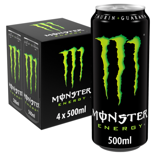 Monster Energy Tray 4 x 6 x 0,500 l Cannette Alu jetable 