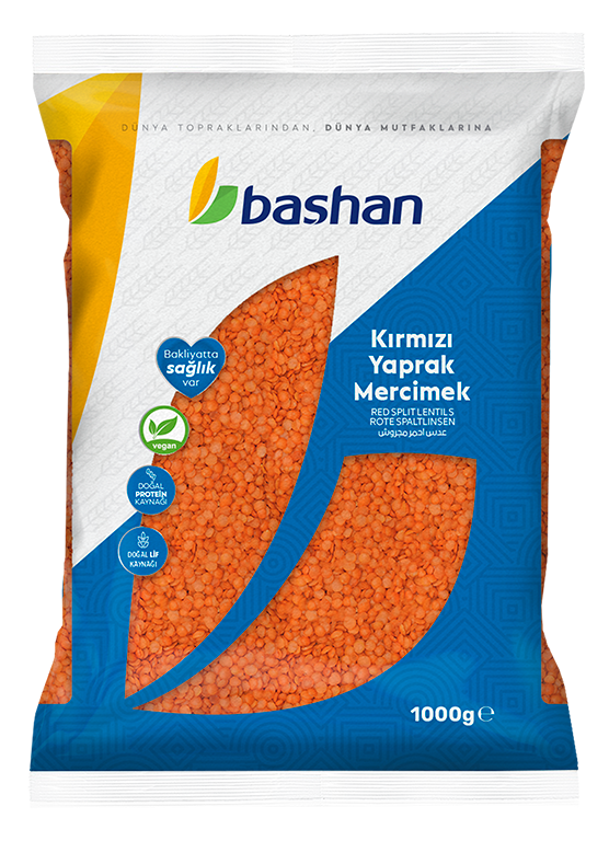 Duru Kirmizi Yaprak Mercimek (30401)Lentilles rouges Concassé 12 x 1.kg