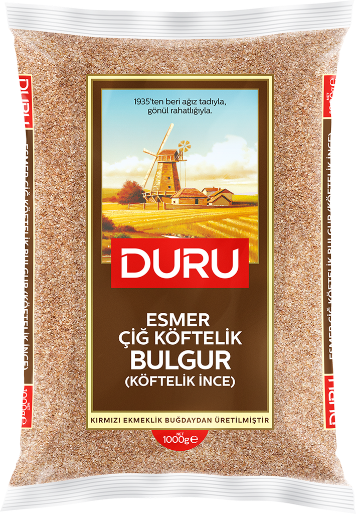 Duru Esmer Cig koftelik ince  Bulgur ( Brown Extra fine 10901) 12 x 1000gr.