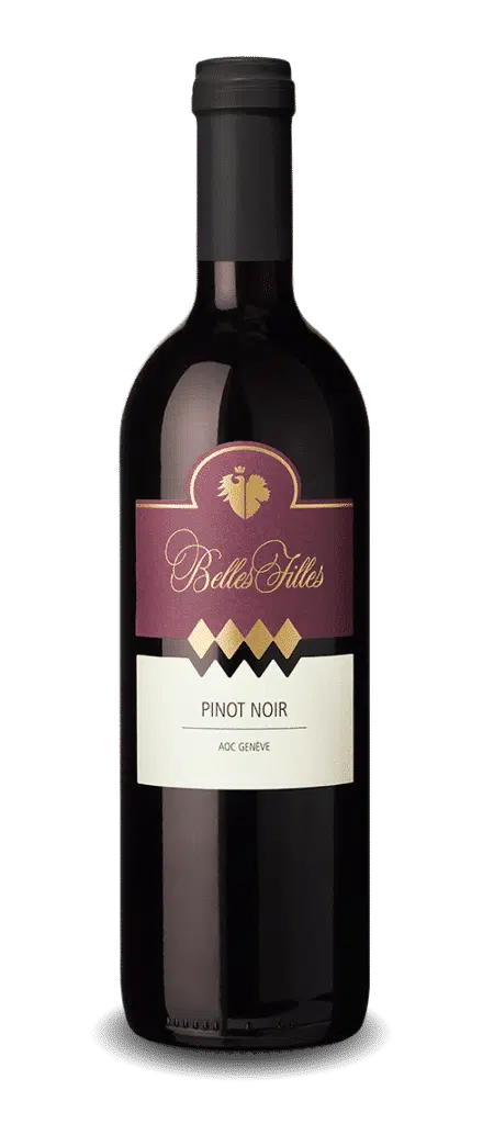 Belles Filles Pinot Noir Genève AOC  6 x 0,75 l Bouteille Verre jetable