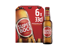 Super Bock Biére Alc. 5.2 % Vol. Tray 4 x 6 x 0,33 l Bouteille Verre jetable